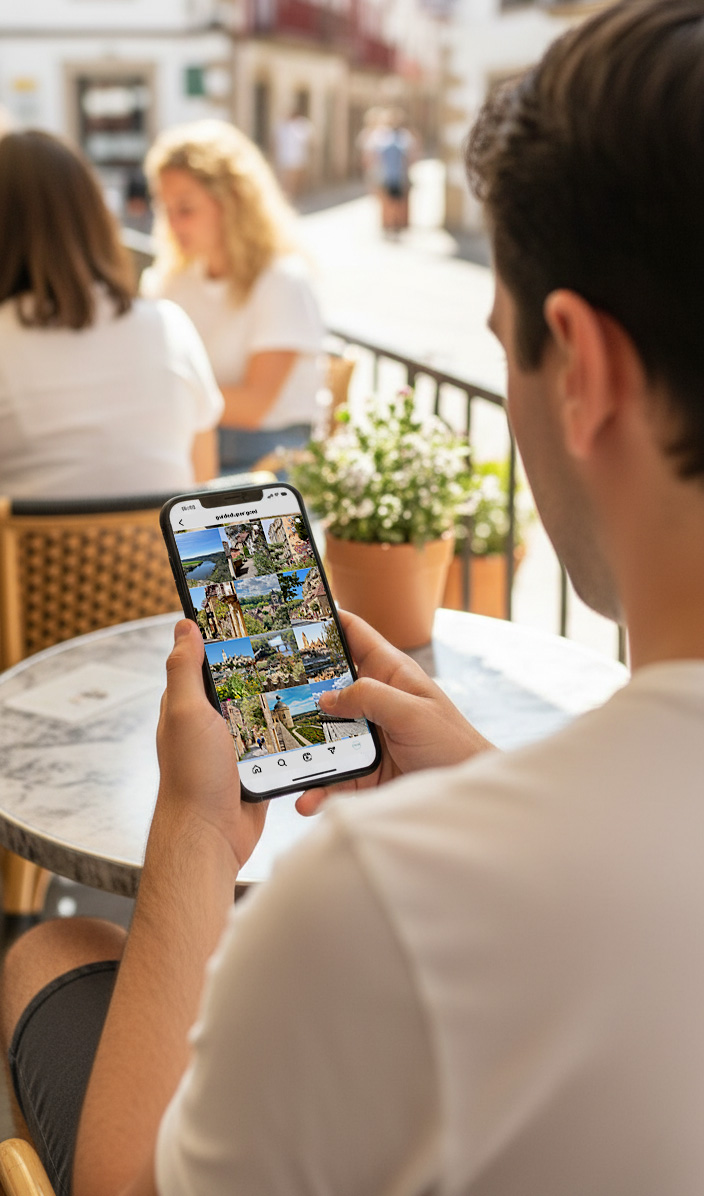 Réseaux Sociaux Guide Touristique sur mobile